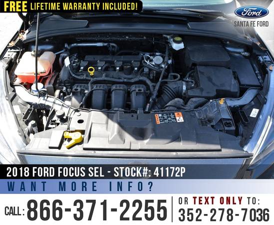 2018 Ford Focus SEL Sunroof - Backup Camera - Cruise Control for sale in Alachua, FL – photo 10