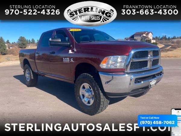 2016 RAM 2500 4WD Crew Cab 149 Tradesman - CALL/TEXT TODAY! - cars &... for sale in Sterling, CO