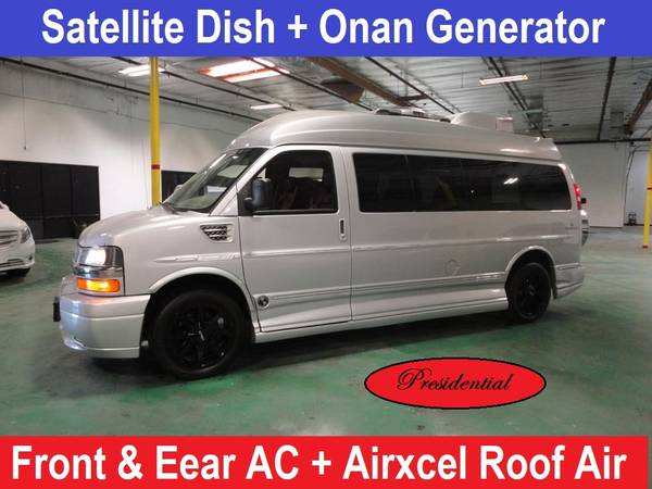 2014 Chevy Presidential Conversion Van ,Roof Air, Generator + Sat... for sale in salt lake, UT – photo 2