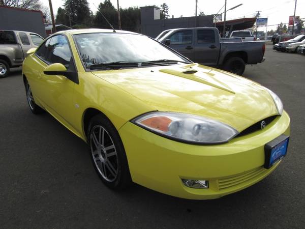 2001 Mercury Cougar 3dr Cpe V6 YELLOW 5 SPD 1 OWNER - cars & for sale in Milwaukie, OR – photo 5