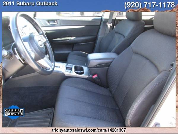 2011 SUBARU OUTBACK 2 5I PREMIUM AWD 4DR WAGON CVT Family owned for sale in MENASHA, WI – photo 12
