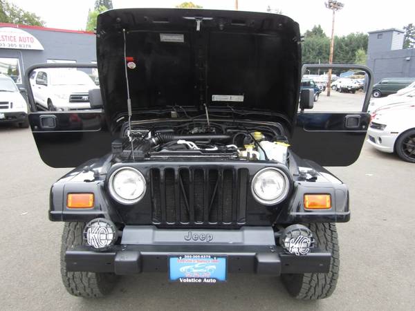 2000 Jeep Wrangler 2dr Sahara *BLACK* 4.0 6CLY HARDTOP 139K - cars &... for sale in Milwaukie, OR – photo 21