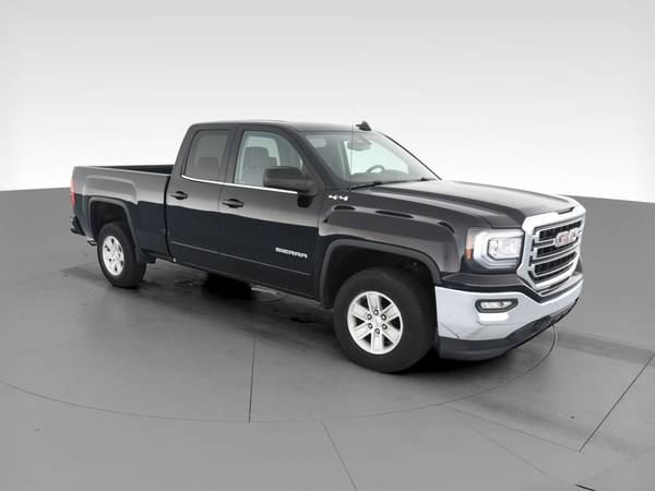 2018 GMC Sierra 1500 Double Cab SLE Pickup 4D 6 1/2 ft pickup Black... for sale in Hobart, IL – photo 15
