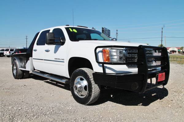 2014 GMC 3500 DENALI DUALLY*DURAMAX*FLATBED*RANCH... for sale in Liberty Hill, IA – photo 18