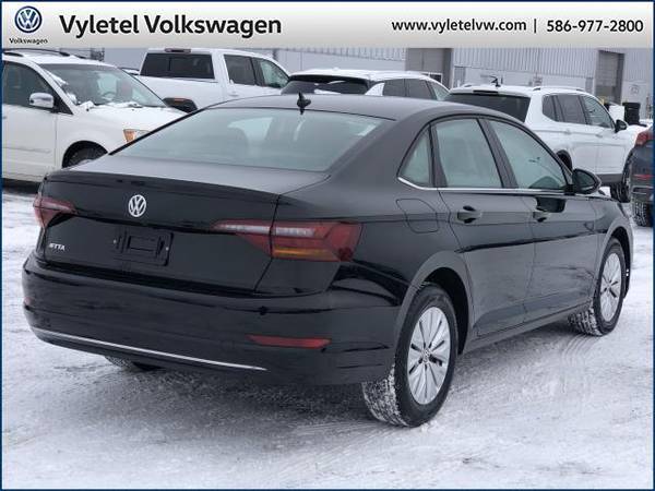 2019 Volkswagen Jetta sedan S Auto w/SULEV - Volkswagen Black - cars for sale in Sterling Heights, MI – photo 3