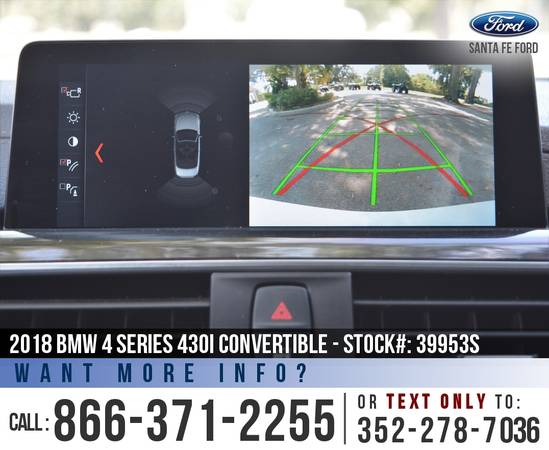 *** 2018 BMW 4 Series 430i *** Bluetooth - Leather Seats - SiriusXM for sale in Alachua, FL – photo 17