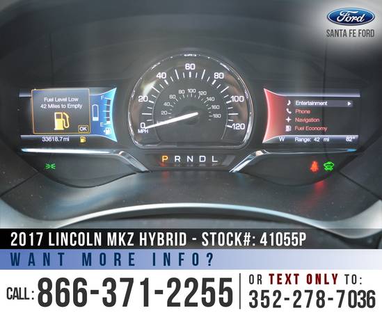 2017 Lincoln MKZ Hybrid Select Touchscreen, SYNC, Remote Start for sale in Alachua, AL – photo 13