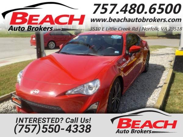 2016 Scion FR-S COUPE, WARRANTY, MANUAL, BLUETOOTH, KEYLESS ENTRY, for sale in Norfolk, VA