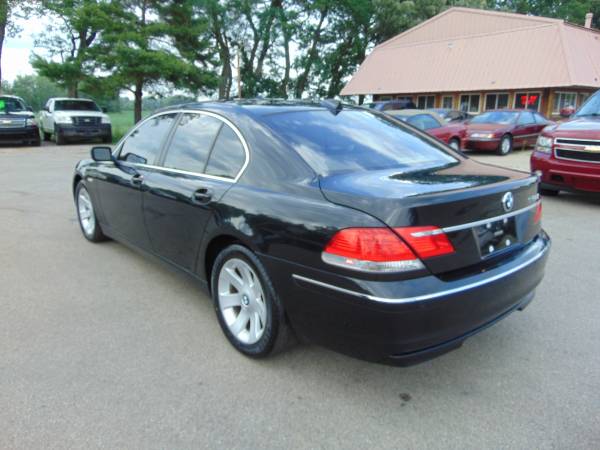2006 BMW 750I LEATHER V8 LOADED MOON NEWER TIRES CLEAN IN/OUT BLACK... for sale in Union Grove, WI – photo 3