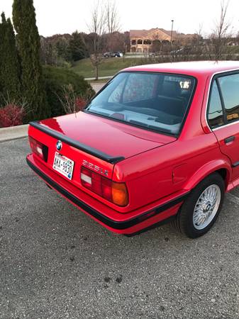 1990 Bmw 325ix 5-speed manual sedan red e30 - cars & trucks - by... for sale in Oregon, WI – photo 22