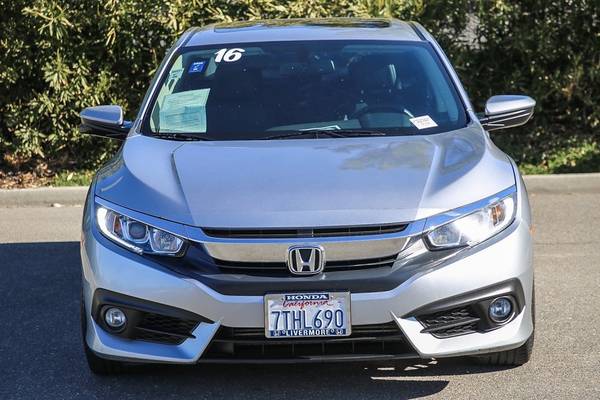 2016 Honda Civic EX-L sedan Lunar Silver Metallic for sale in Livermore, CA – photo 2