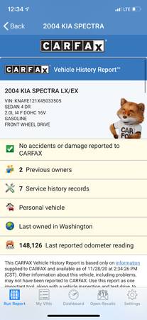 2004 Kia Spectra 4Door 5 Speed Manual 148K - cars & trucks - by... for sale in Lynnwood, WA – photo 10