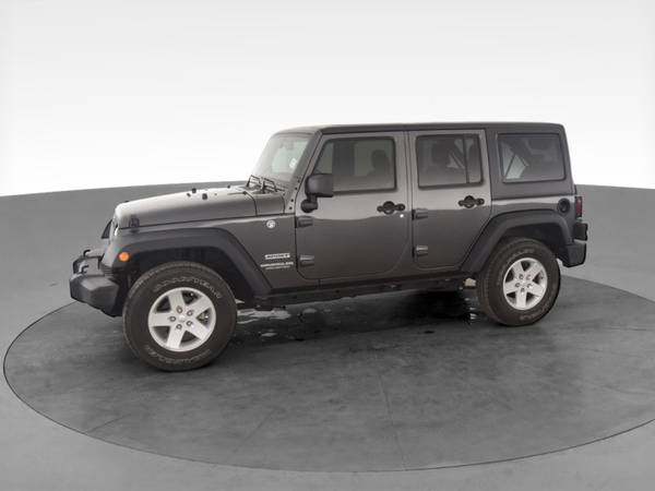 2017 Jeep Wrangler Unlimited Sport SUV 4D suv Black - FINANCE ONLINE... for sale in irving, TX – photo 4