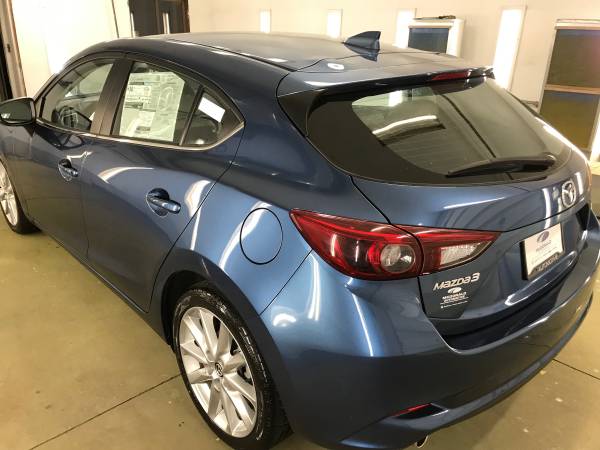 2017 Mazda 3 Grand Touring Hatchback Blue Navigation Leather 28 Miles for sale in Janesville, WI – photo 9