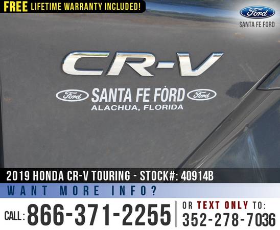 2019 HONDA CRV TOURING Sunroof - Leather Seats - Remote for sale in Alachua, GA – photo 18