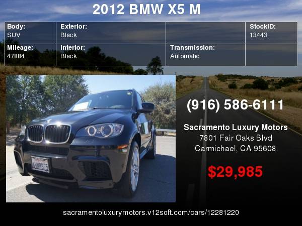 2012 BMW X5 M ONLY 47K MILES X5M LOADED BEAST WARRANTY FINANCING... for sale in Carmichael, CA – photo 24