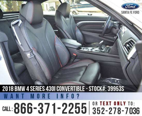 *** 2018 BMW 4 Series 430i *** Bluetooth - Leather Seats - SiriusXM for sale in Alachua, FL – photo 21