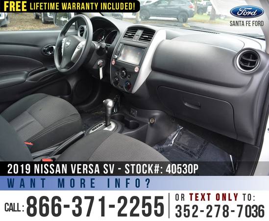 2019 Nissan Versa Sedan SV *** Keyless Entry, Camera, Touchscreen... for sale in Alachua, FL – photo 17