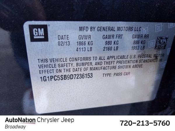 2013 Chevrolet Cruze 1LT SKU:D7236153 Sedan - cars & trucks - by... for sale in Littleton, CO – photo 23