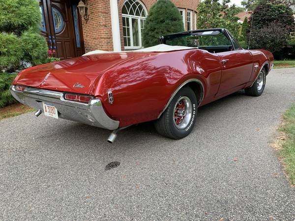 1968 OLDSMOBILE CUTLASS S, CONVERTIBLE, AUTOMATIC, RED / WHITE, VIDEO for sale in Belmont, MA – photo 10