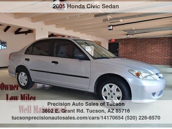 2005 Honda Civic Sedan DX-VP, 1-Owner Low Miles - - by for sale in Tucson, AZ – photo 8