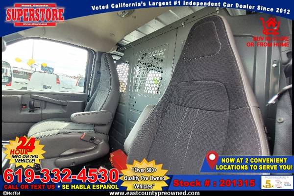 2018 GMC SAVANA 2500 WORK VAN -EZ FINANCING-LOW DOWN! - cars &... for sale in El Cajon, CA – photo 15