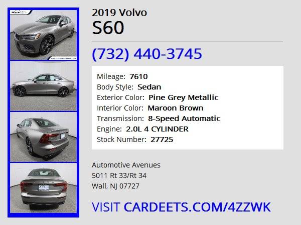 2019 Volvo S60, Pine Grey Metallic - - by dealer for sale in Wall, NJ – photo 22