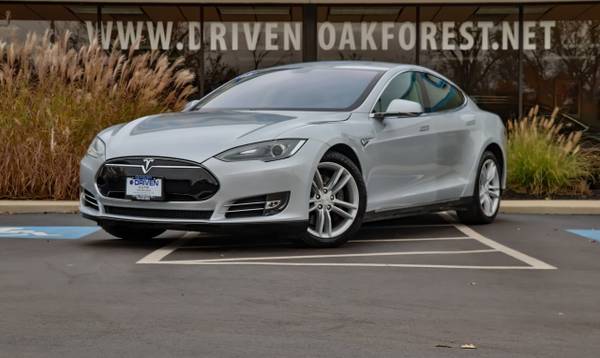 2013 *Tesla* *Model S* *4dr Sedan* Silver Metallic - cars & trucks -... for sale in Oak Forest, IL – photo 9
