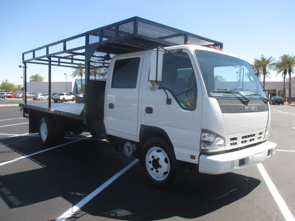 2007 Isuzu NQR Crew Cab Flatbed Work Truck Flat Bed NPR Diesel for sale in Phoenix, AZ – photo 3