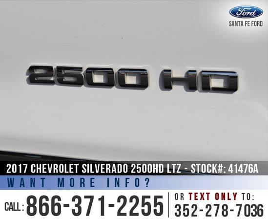 2017 CHEVROLET SILVERADO 2500HD LTZ 4WD - Bluetooth - Camera for sale in Alachua, FL – photo 9