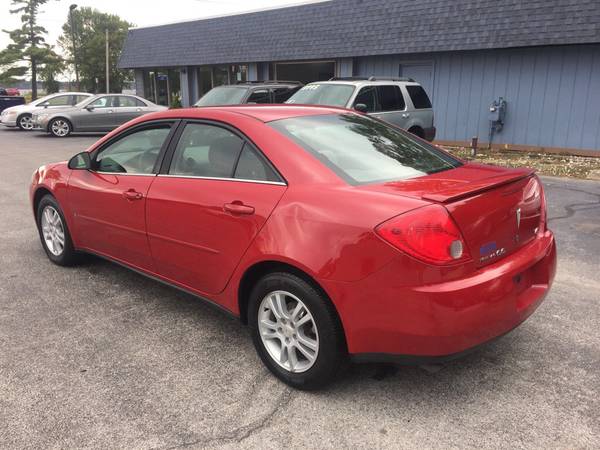 2006 *Pontiac* *G6* *4dr Sedan 6-Cyl* RED for sale in Muskegon, MI – photo 4