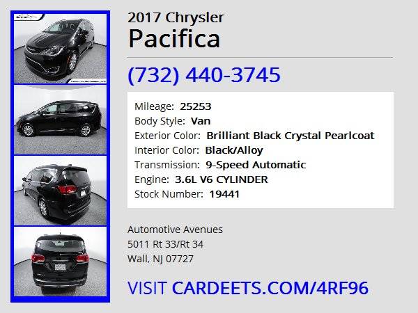 2017 Chrysler Pacifica, Brilliant Black Crystal Pearlcoat for sale in Wall, NJ – photo 22