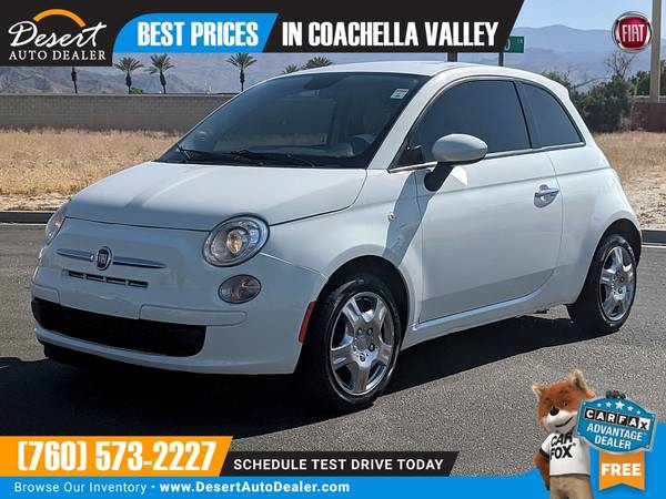 2015 Fiat 500 69,000 MILES 1 OWNER Pop Hatchback that's priced BELOW... for sale in Palm Desert , CA – photo 3