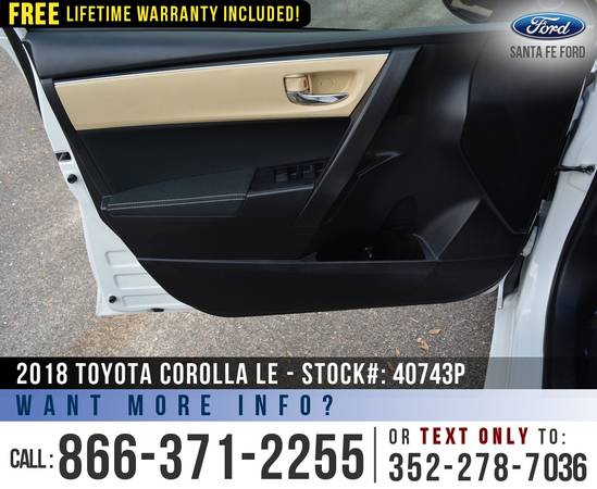2018 Toyota Corolla LE *** Bluetooth, Backup Camera, Keyless Entry... for sale in Alachua, FL – photo 11