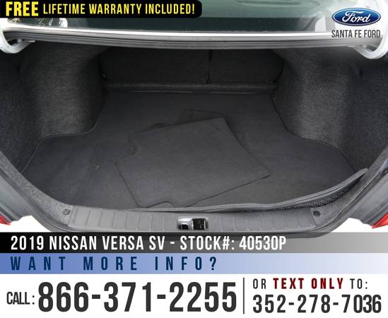 *** 2019 Nissan Versa Sedan SV *** Cruise Control - Camera -... for sale in Alachua, FL – photo 18