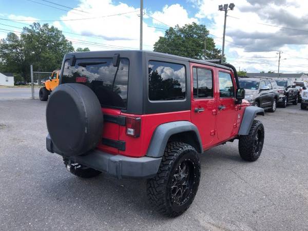 Jeep Wrangler Unlimited X 4x4 Lifted SUV Custom Wheels Used Jeeps V6 for sale in Charlotte, NC – photo 6