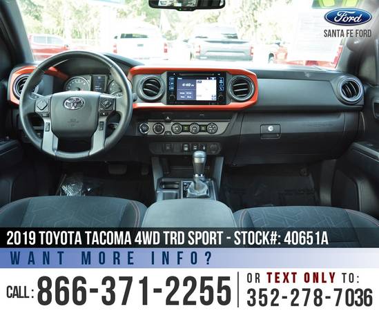 *** 2019 TOYOTA TACOMA 4WD TRD SPORT *** Cruise Control -... for sale in Alachua, FL – photo 15