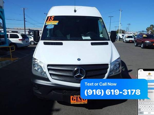 2015 Mercedes-Benz Sprinter Cargo 2500 4x2 3dr 170 in. WB High Roof... for sale in Sacramento , CA – photo 3