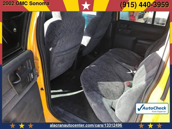 2002 GMC Sonoma Crew Cab 123" WB 4WD SLS *Best Prices In Town* -... for sale in El Paso, TX – photo 11