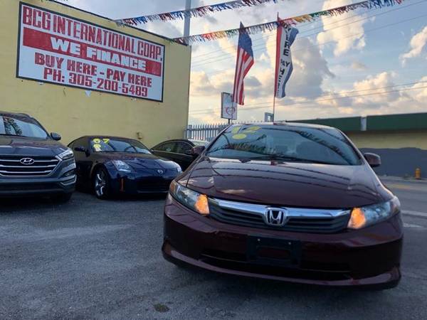 2012 Honda Civic LX 4dr Sedan 5A for sale in Miami, FL – photo 2