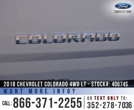 *** 2018 Chevrolet Colorado 4WD LT *** Touchscreen - Bedliner -... for sale in Alachua, FL – photo 9