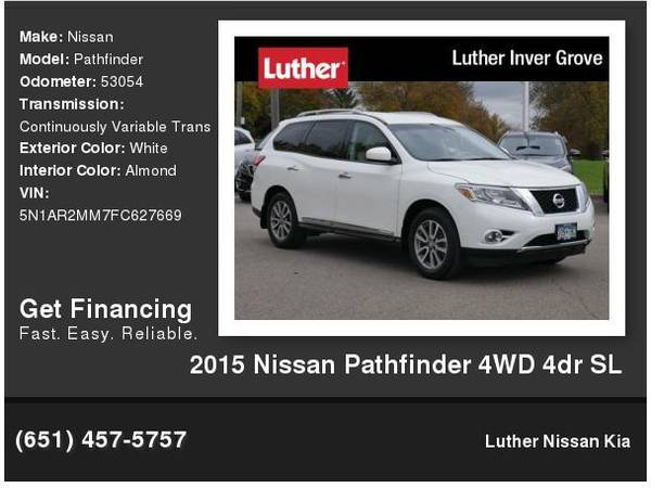 2015 Nissan Pathfinder 4WD 4dr SL for sale in Inver Grove Heights, MN