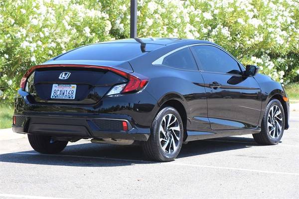2017 Honda Civic LX-P coupe Crystal Black Pearl for sale in Livermore, CA – photo 6