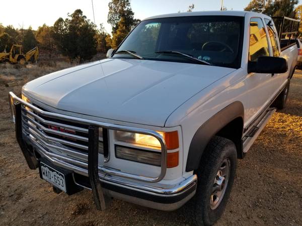 1996 GMC Sierra 2500 4x4 6.5 turbo diesel - cars & trucks - by owner... for sale in Durango, CO – photo 2
