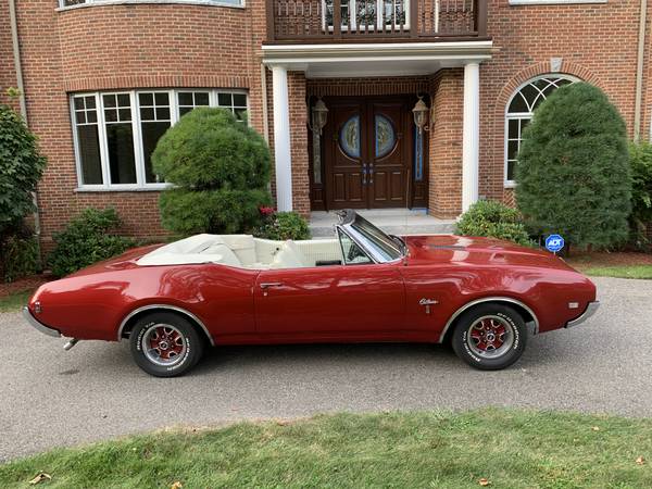 1968 OLDSMOBILE CUTLASS S, CONVERTIBLE, AUTOMATIC, RED / WHITE, VIDEO for sale in Belmont, MA – photo 8