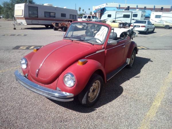 1978 VW Super Beetle Convertible *Runs but needs some TLC* for sale in Tucson, CA – photo 4