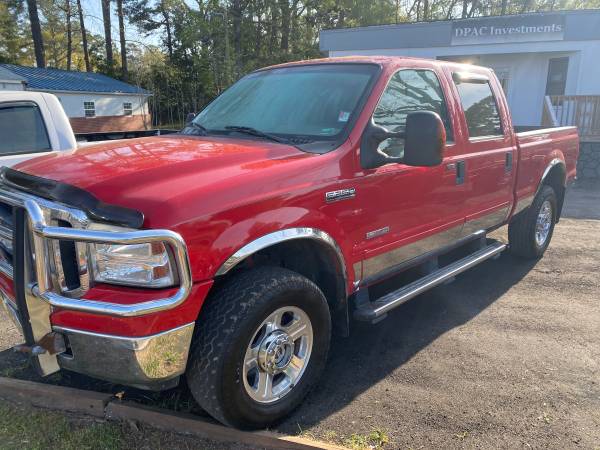 2006 Ford F250 Crew Cab Lariat 4WD Diesel Runs Perfect! - cars & for sale in Wallace, NC – photo 2