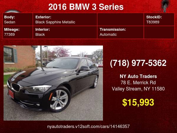 2016 BMW 3 Series 4dr Sdn 328i RWD South Africa SULEV - cars & for sale in Valley Stream, NY – photo 24