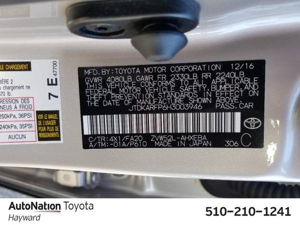 2017 Toyota Prius Prime Plus SKU:H3003946 Hatchback for sale in Hayward, CA – photo 24