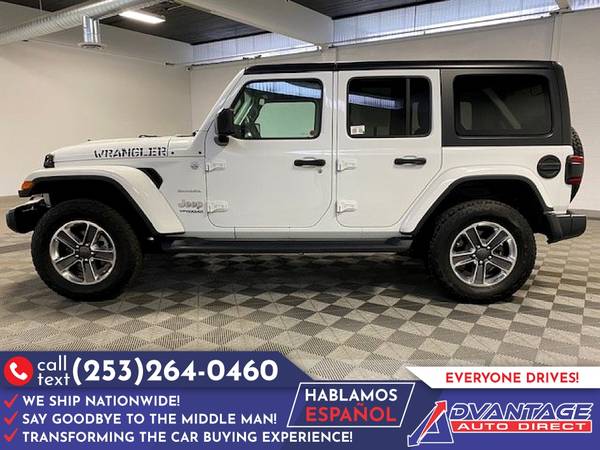 663/mo - 2020 Jeep Wrangler Unlimited Sahara - - by for sale in Kent, WA – photo 3